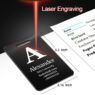 laser engraved metal luggage tag 3