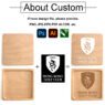 laser engraved natural wood drink coasters 2