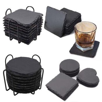 laser engraving 4 inch slate coasters