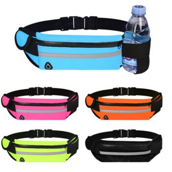 lightweight water resistant crossbody travel pack with phone holder