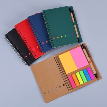 loose leaf paper notepad memo sticky with pen 1