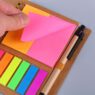 loose leaf paper notepad memo sticky with pen 4