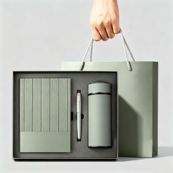 luxury a5 diary bottle gift set with pen