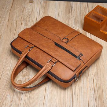 luxury pu leather business laptop briefcase 1