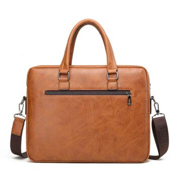 luxury pu leather business laptop briefcase