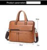 luxury pu leather business laptop briefcase 5