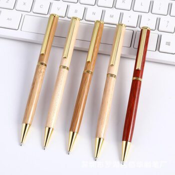 luxury silm bamboo wooden ballpoint pen 1