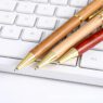 luxury silm bamboo wooden ballpoint pen 3