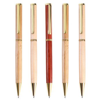 luxury silm bamboo wooden ballpoint pen