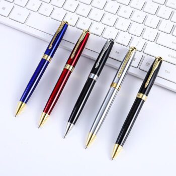 luxury stainless steel ballpoint pen