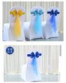 luxury stretch tie free spandex chair sash bow 1