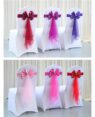 luxury stretch tie free spandex chair sash bow 2