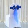 luxury stretch tie free spandex chair sash bow 3