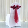 luxury stretch tie free spandex chair sash bow 5