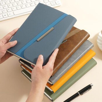 magnetic snap a5 notebook gift set with pen and usb 1
