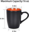 matte black porcelain coffee mug with handle 2