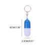 mini capsule shaped pill box keychain 3