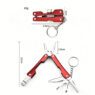 mini folding pliers keychain with flashlight 5