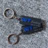 mini soft pvc rubber logo keychain with metal ring 5
