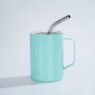 mini tea coffee warmer mugs with handle straw and lid 5