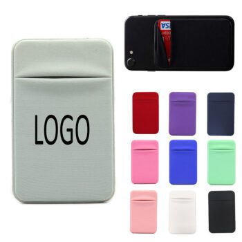 mobile phone wallet stretch credit cards sleeve