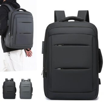 modern korean style denim laptop backpack
