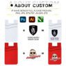 multi color sticky silicone card holder 1