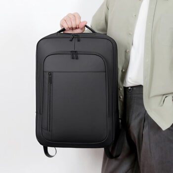 multi compartment waterproof business laptop backpack 1