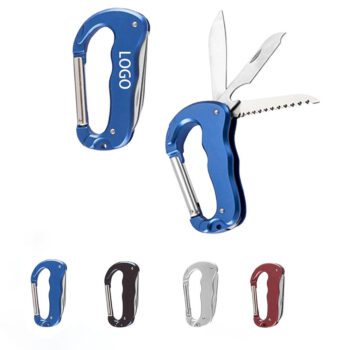 multi function carabiner knife keychain