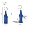 multifunction mini knife bottle opener keychain 5