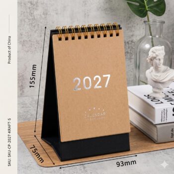 new style kraft paper desk calendar 1