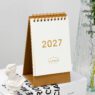 new style kraft paper desk calendar 2