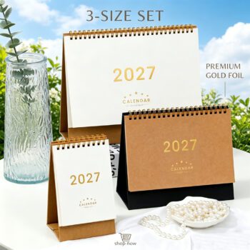 new style kraft paper desk calendar