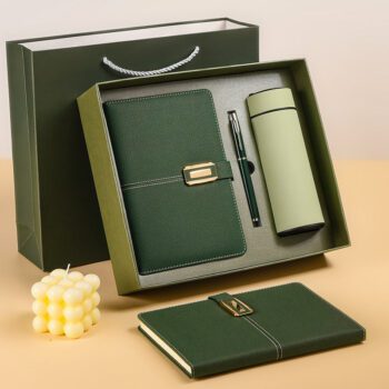 notebook gift set with pen thermal mug and usb 1