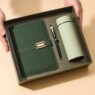 notebook gift set with pen thermal mug and usb