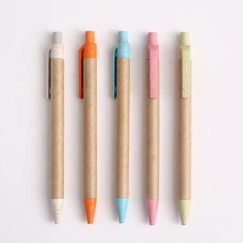 paper tube spring press ballpoint pen