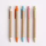 paper tube spring press ballpoint pen