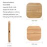 personalized 15w natural wooden wireless charger 1