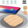 personalized 15w natural wooden wireless charger 4