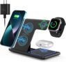 personalized 3 in 1 magnetic portable wireless fast charger