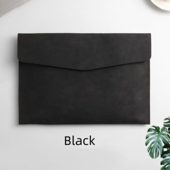personalized a4 waterproof pu leather document bag 1