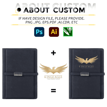 personalized a5 leatherette business journal