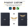 personalized a5 leatherette business journal