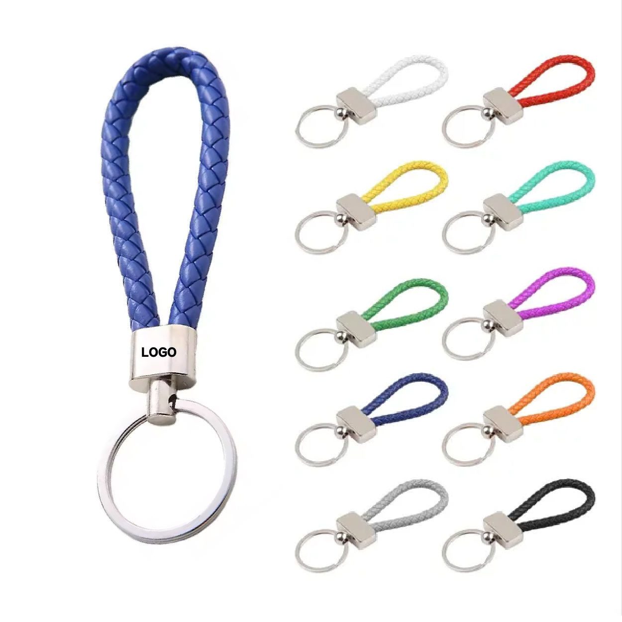 personalized braided leather car keychain personalized braided leather car keychain
