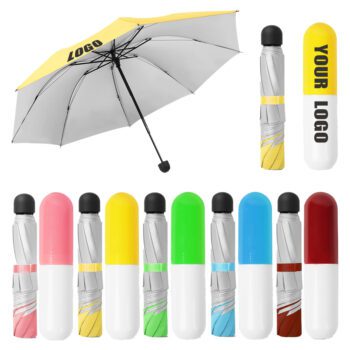 personalized compact capsule pocket umbrella