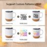 personalized cork base ceramic coffee mug with lid 5