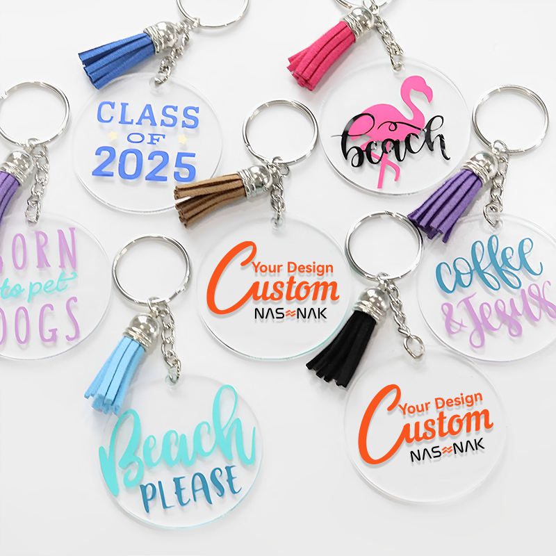 personalized diy round transparent acrylic keychain personalized diy round transparent acrylic keychain