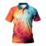 personalized dry fit polyester sublimation golf polo shirt 2