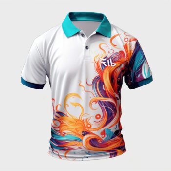 personalized dry fit polyester sublimation golf polo shirt