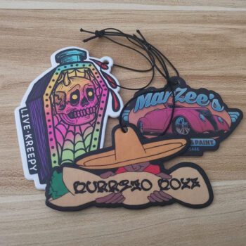 personalized eco friendly paper car air freshener 2
